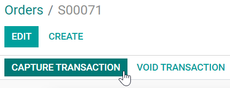 Capturing the payment manually