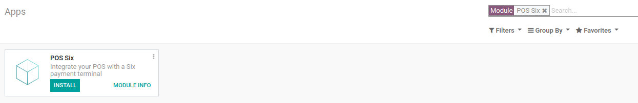 销售点Six模块。
