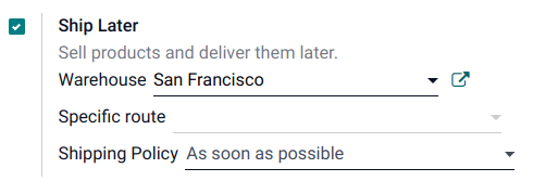 Ajustes para habilitar y configurar la función Enviar después.