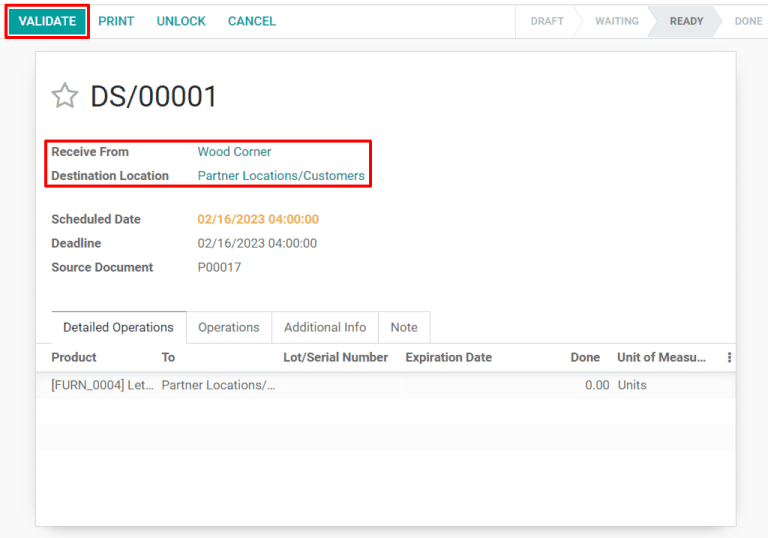 Validez la réception de dropshipping après livraison.