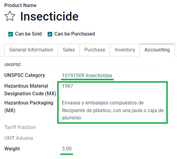 Pflichtfelder des Gefahrgutbezeichnungscodes für Frachtbrief.