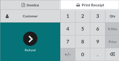 Bouton d'impression du reçu depuis le backend