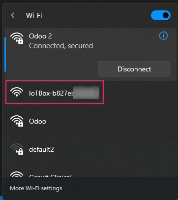Reti Wi-Fi disponibili sul computer.