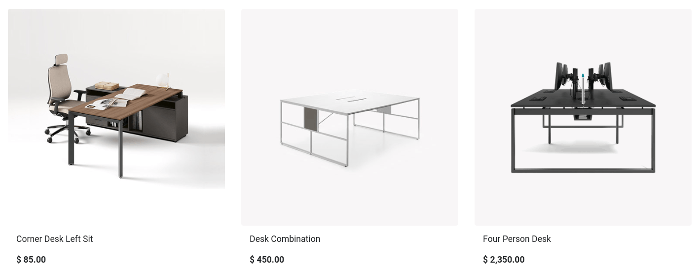 Alternativa produkter på produktsidan