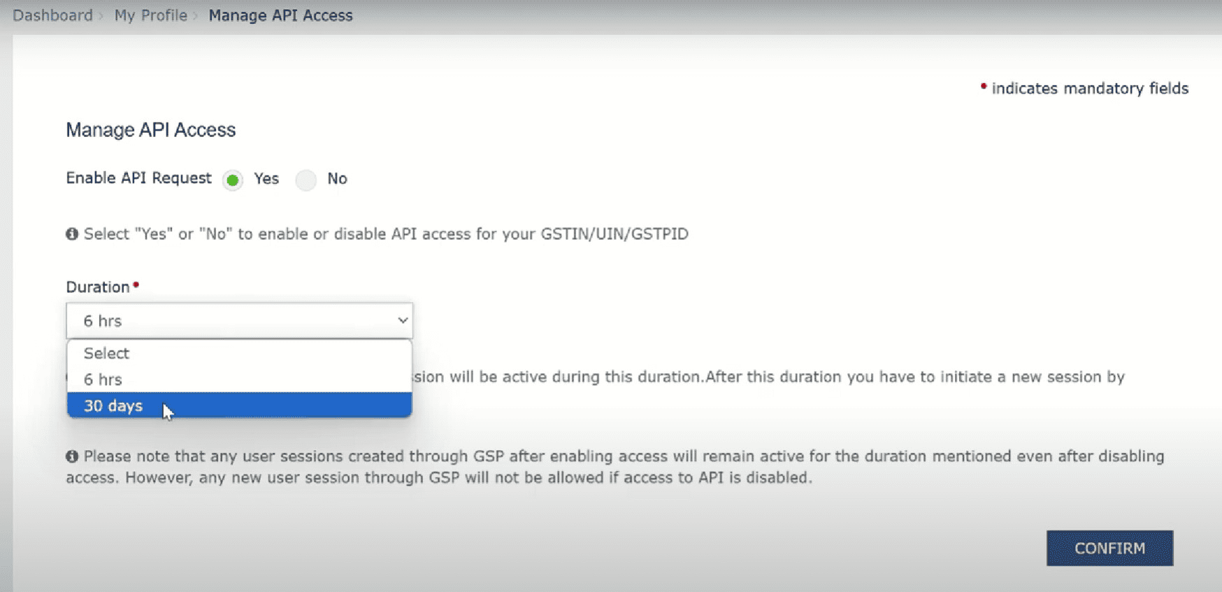 예를 클릭합니다.