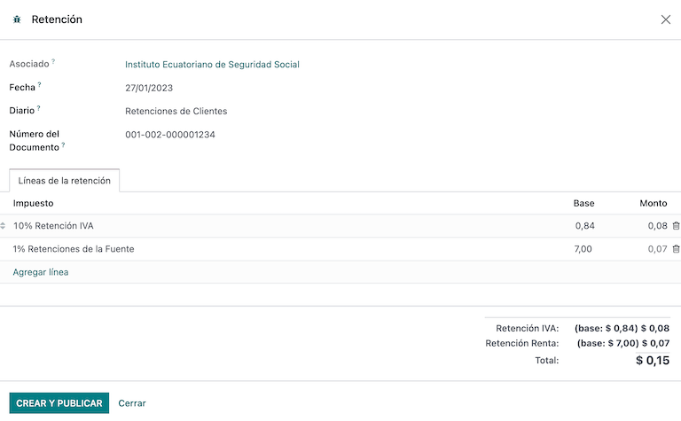 Reținerea clienților pentru Ecuador.