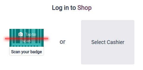 Fereastra de autentificare pentru deschiderea unei sesiuni când funcția de casieri multipli este activă
