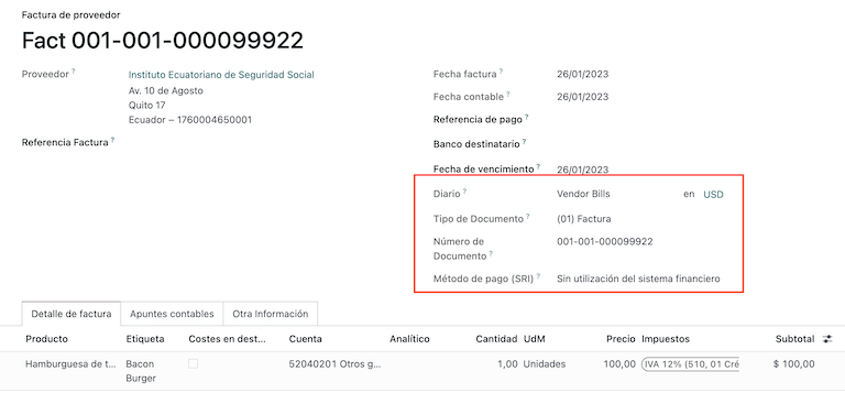 Achiziții pentru Ecuador.