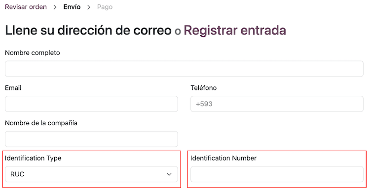 Formular de plată pe site.