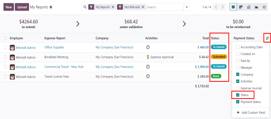 將報告提交給經理/主管。
