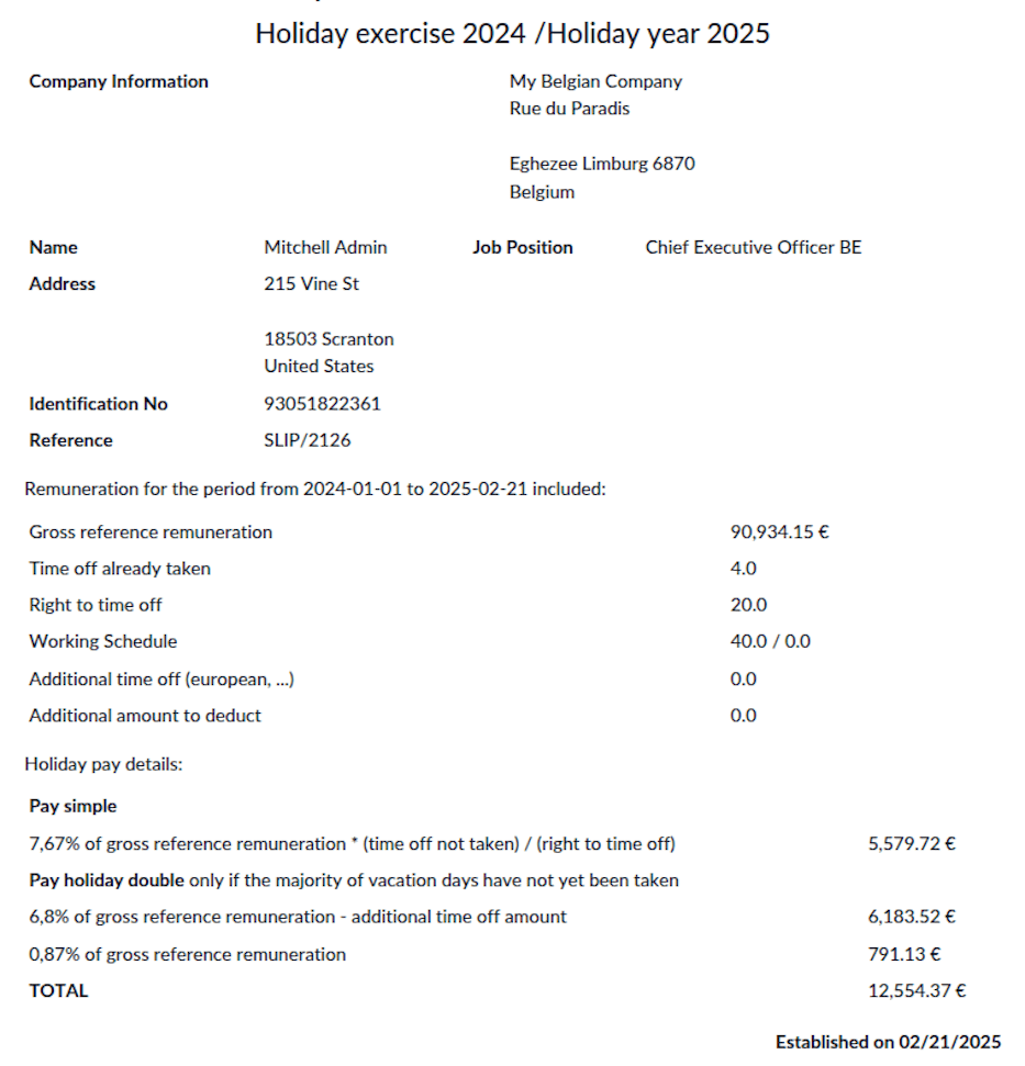 Departure Holiday Attests Attest N-1.