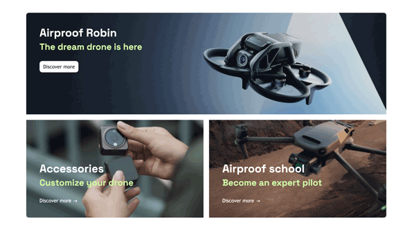Airproof building block column layout.