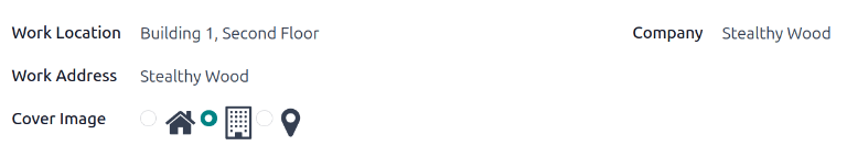 Ett nytt arbetsplatsformulär med alla fält ifyllda.