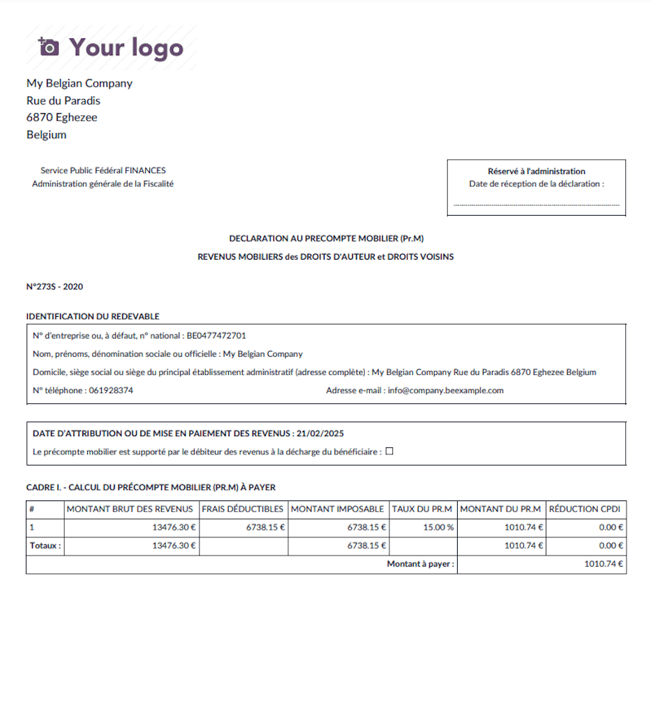 273S PDF 公司信息。