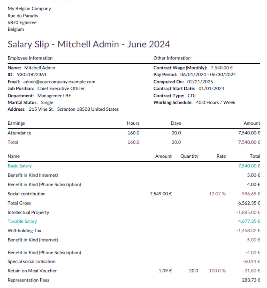 知识产权工资单 1。
