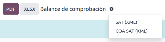 Informe de la comprobación del balance.