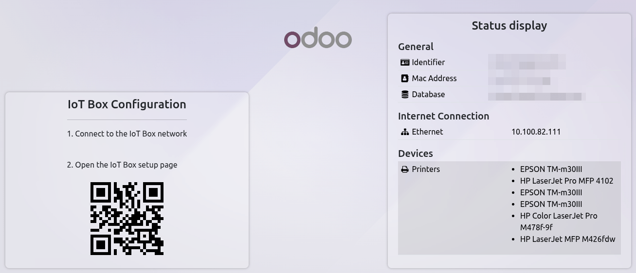 Pantalla de visualización de estado de forma predeterminada