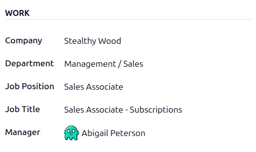 Both job position fields entered but with different information.