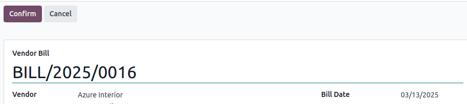 仕入先請求書の登録番号を変更します。