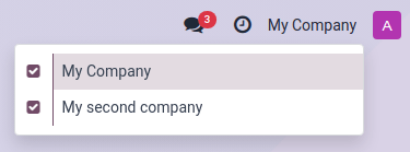 マージ対象の勘定科目を持つすべての会社を選択します。