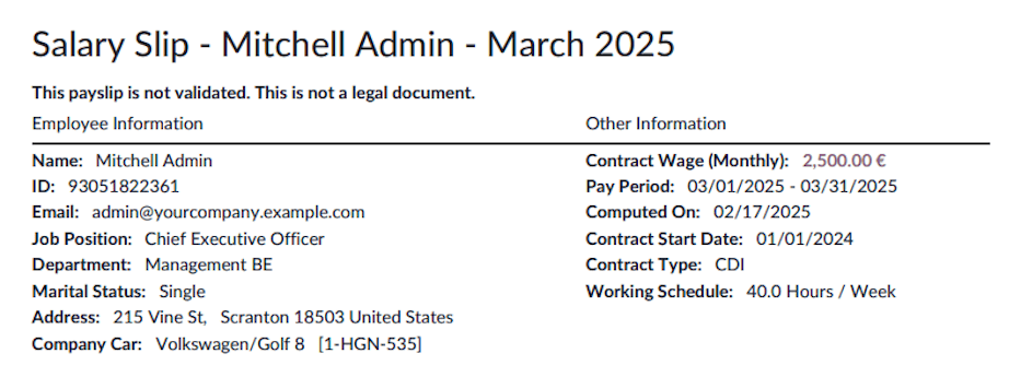 How to read a payslip - General Information.