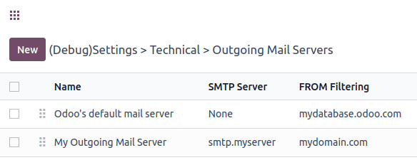 Opsplitsen van Odoo mailserver voor transactionele e-mails en mailserver voor massamailings.